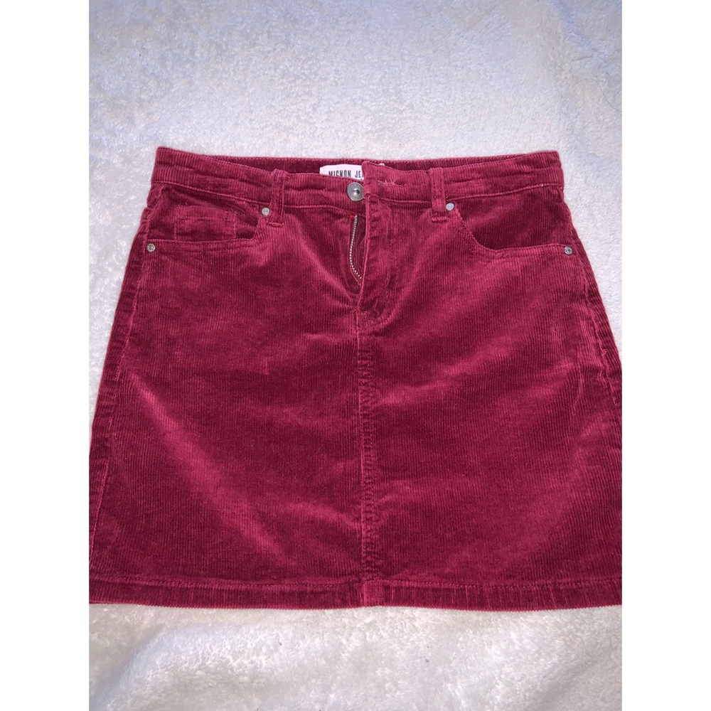 Maroon Mini Skirt
